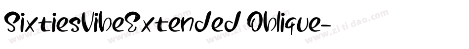 SixtiesVibeExtended Oblique字体转换